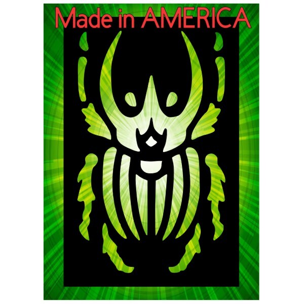 6.5"x10" Clear Plastic Stencil - Beetle Bug (SAA64)