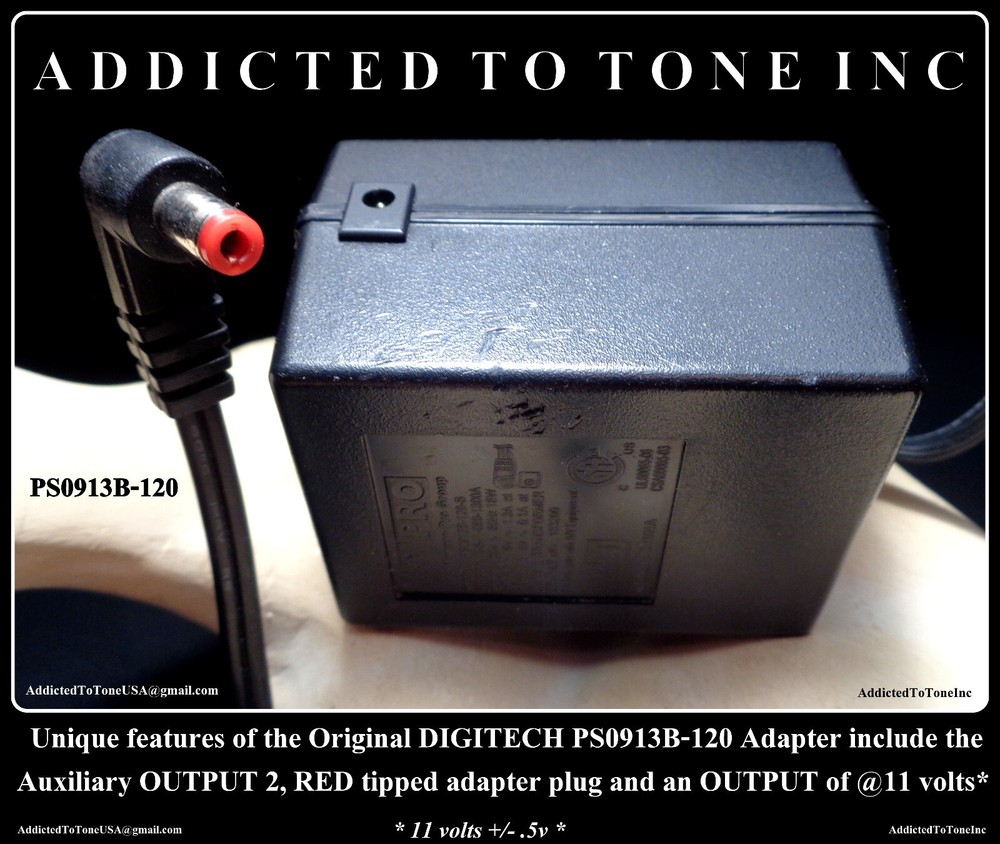 ORIGINAL Digitech PS0913B-120 Power Adapter / USA Version