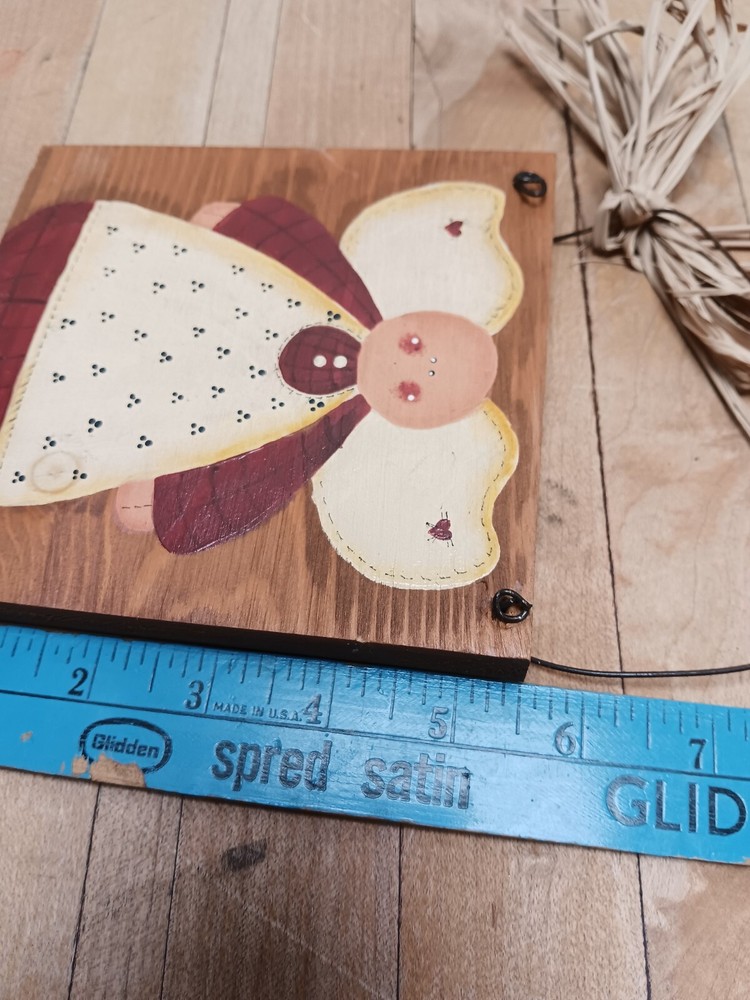Hand Crafted Painted Christmas Angel Wall Decor