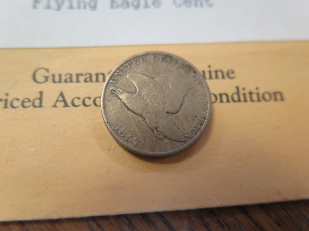 1857 Philadelphia Mint Copper-Nickel Flying Eagle Cent