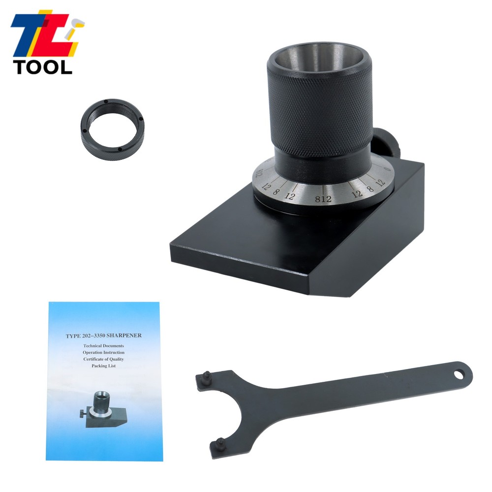 Efficient End Mill Sharpener With 5C Collet & Angle Grind Fixture