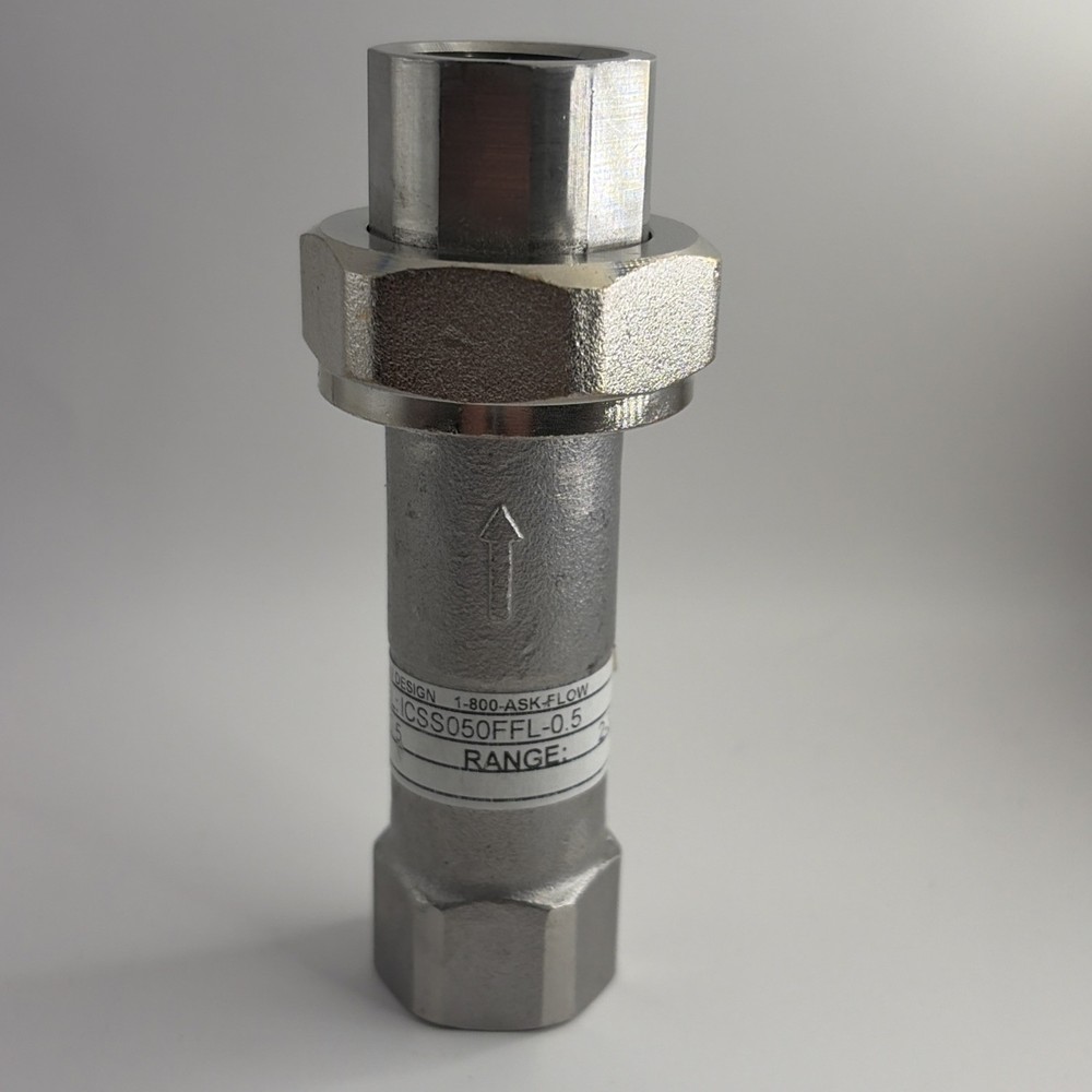 IMI Model ICSS050FFL-0.5 Inline Automatic Flow Control Valve 0.5 GPM 2-32 Range