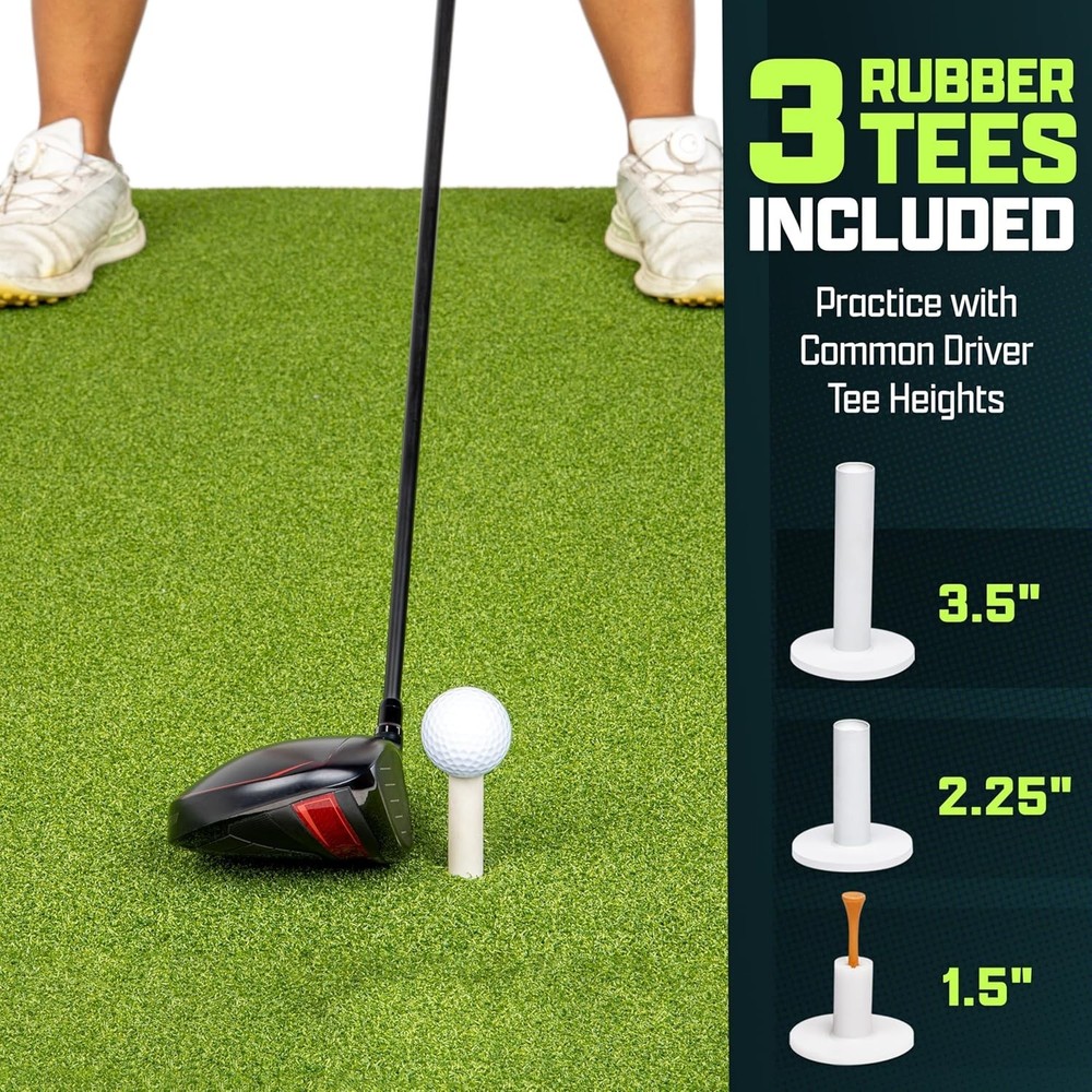 Versatile Golf Training Mat - Foldable, Non-Slip, Ideal for Simulators, 5' x 4'