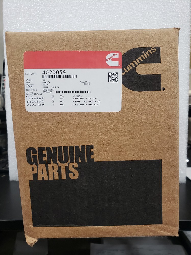Cummins piston kit part #4020059