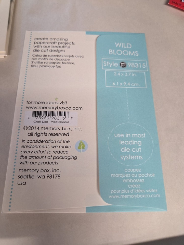 memory box die Wild Blooms