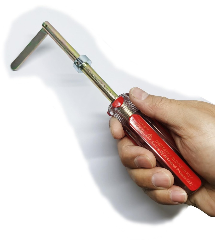 Elevator Drop Key Elevator Door Key Emergency Key with Handle… 1 Red