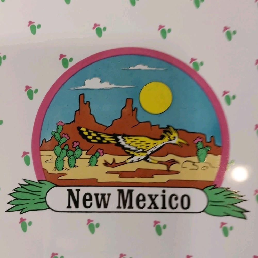 New Mexico Tile Roadrunner Ceramic Wood Frame Wall Hanger