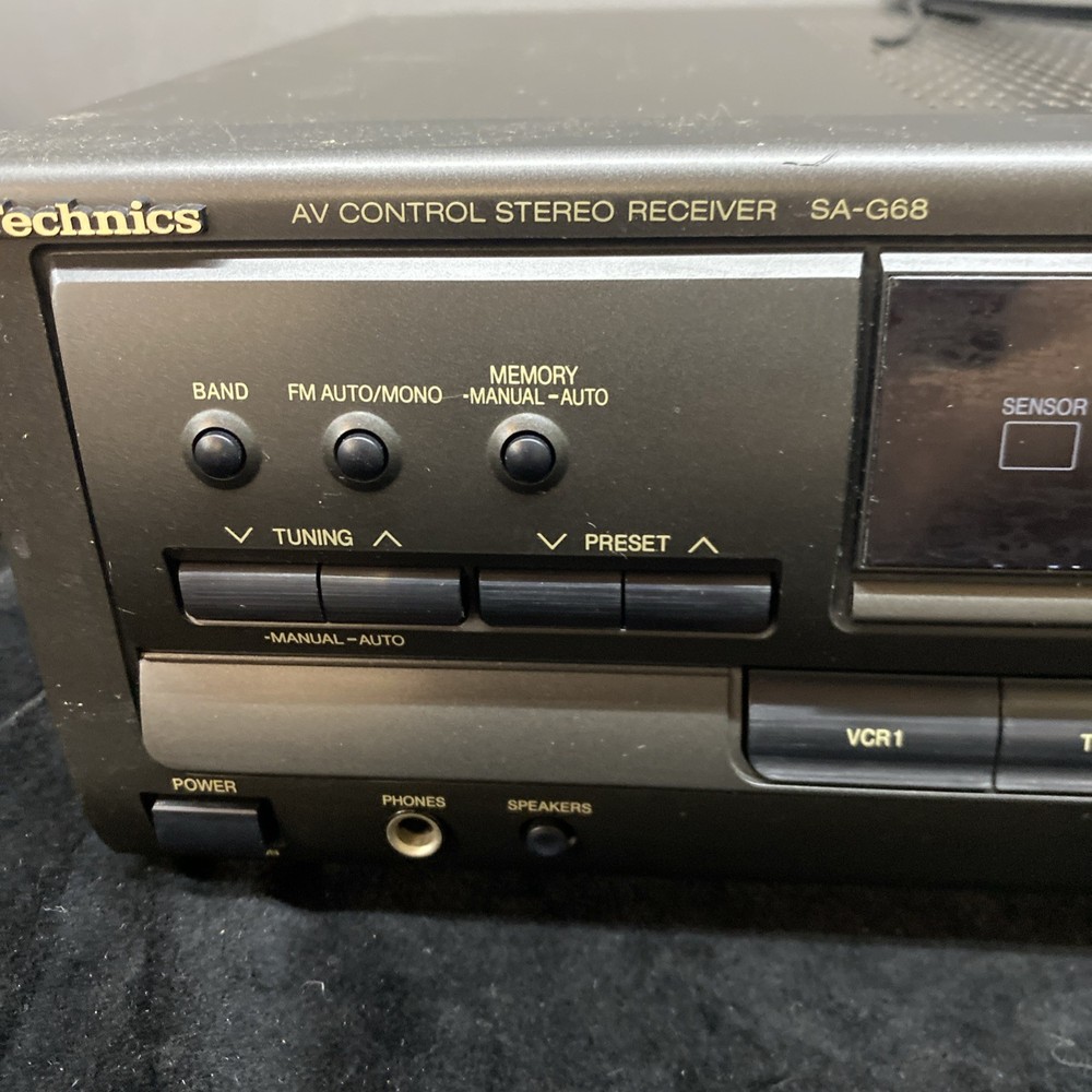 Technics SA-G68 Av Control Stereo Receiver Tested NO REMOTE