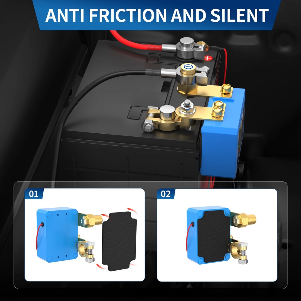 Kill Switch 12V 240A Remote Battery Disconnect Switch Automatic Power Shut Off S