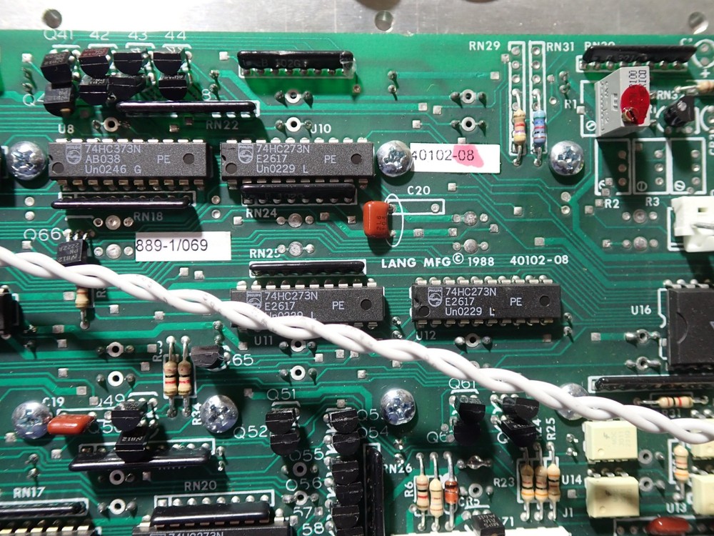 LANG OVEN CONTROL PANEL DISPLAY