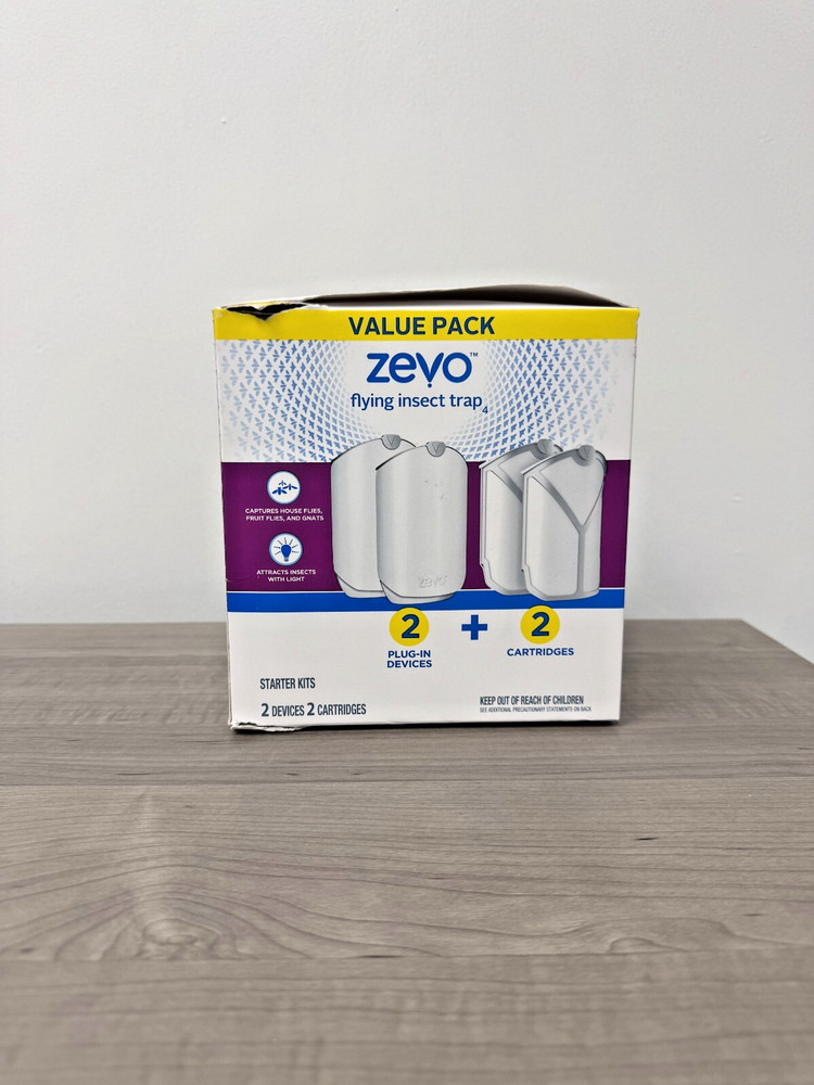 Zevo Flying Insect Trap Value Pack ( 2 Devices )  with Extra refills