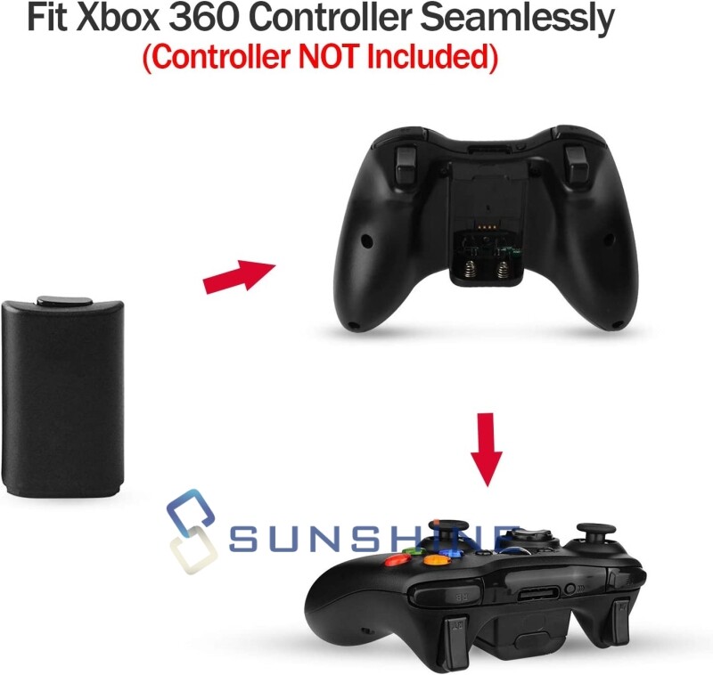 For XBOX ONE Controller Charging Play Dock Station w/ Rechargeable Battery Pack