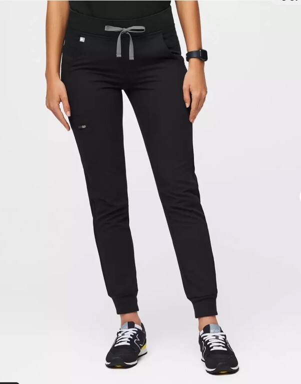 Figs Black Jogger Scrub Set Size S (A30)