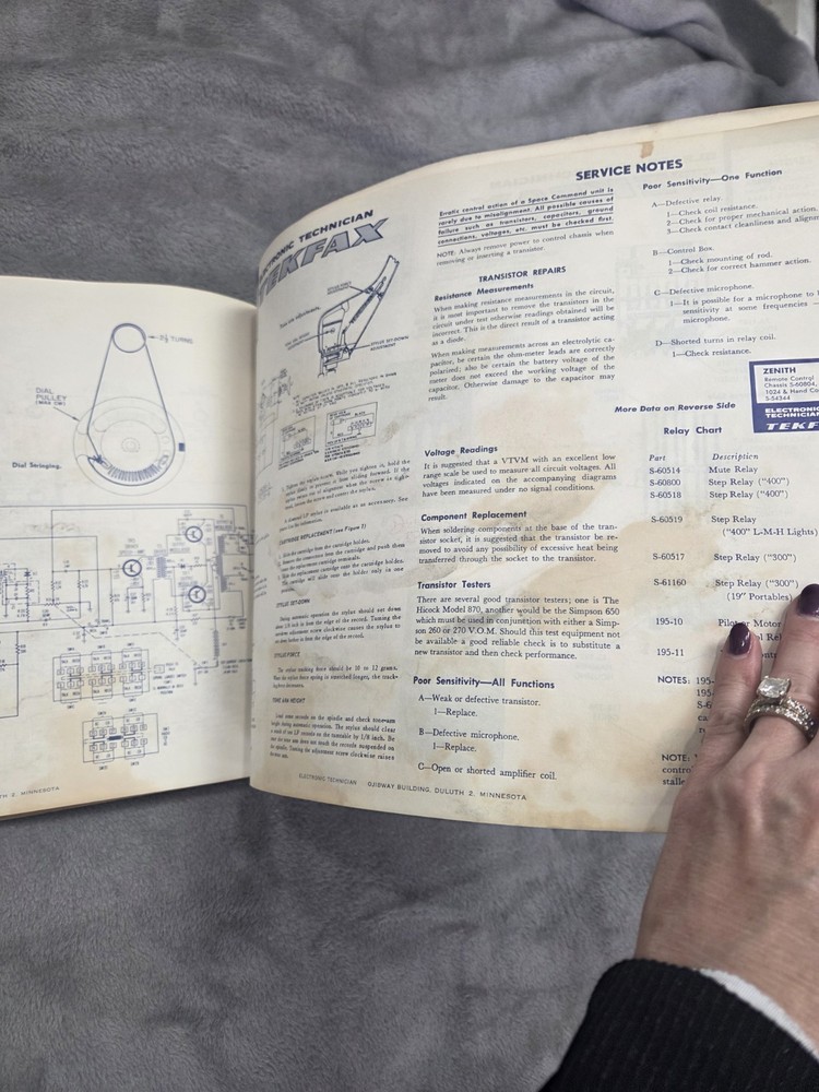 ELECTRONIC TECHNICIAN TEKFAX VOLUME 6