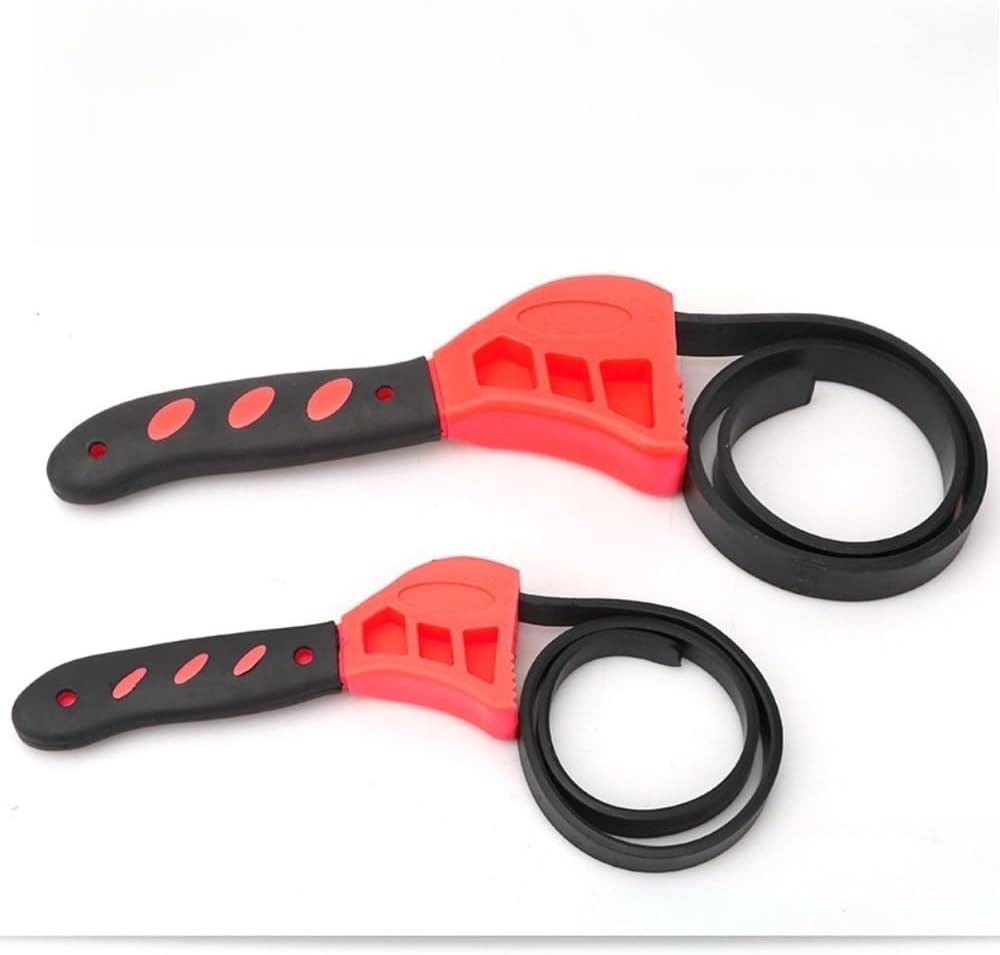 2PCS Strap Wrench Plumbing Rubber Strap Wrench Set