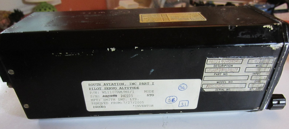 SMITHS SERVOED ALTIMITERWL1107AM/MS/1 DIAL FUNCTIONS