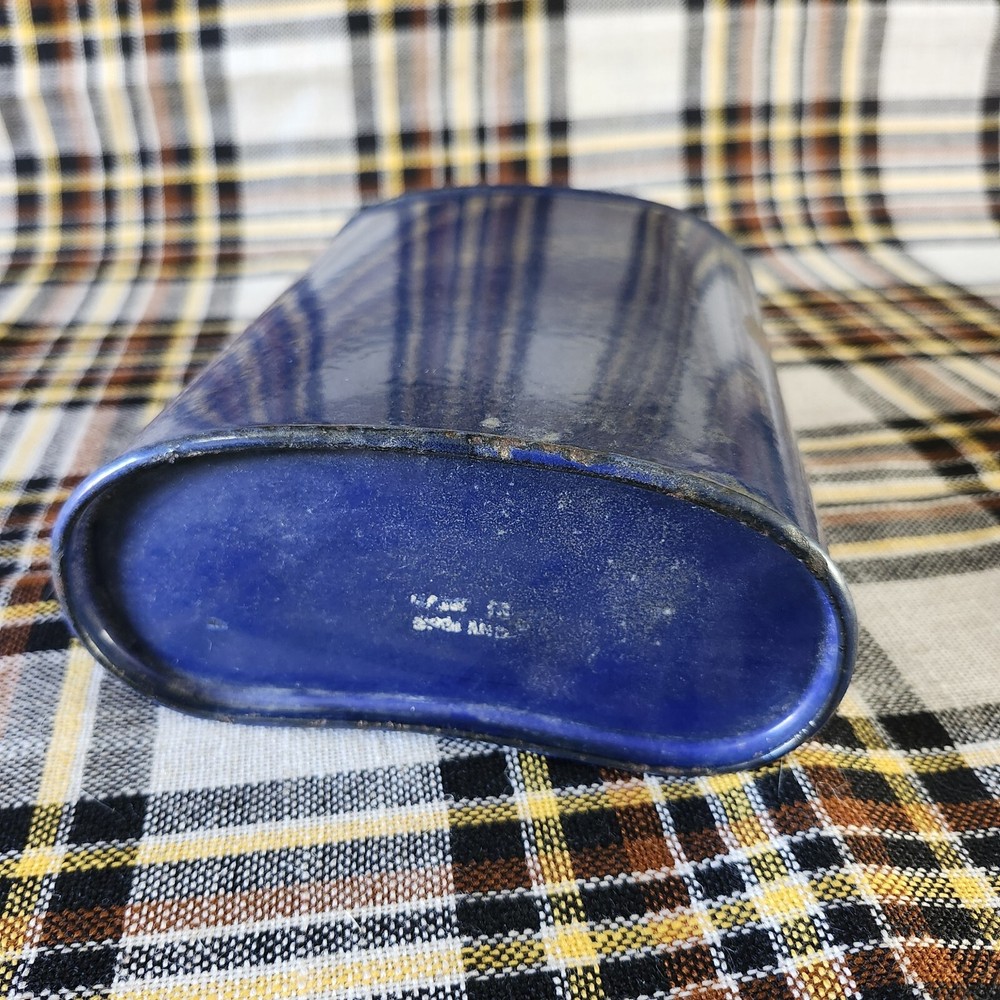 WWI Blue Enamel British Military Style Canteen