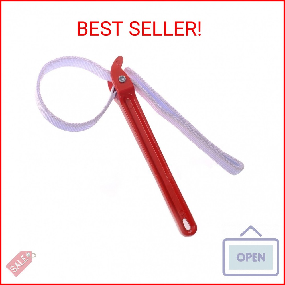 Maxsirui 12" Adjustable Nylon Strap Pipe Wrench Opener Disassembly Tool