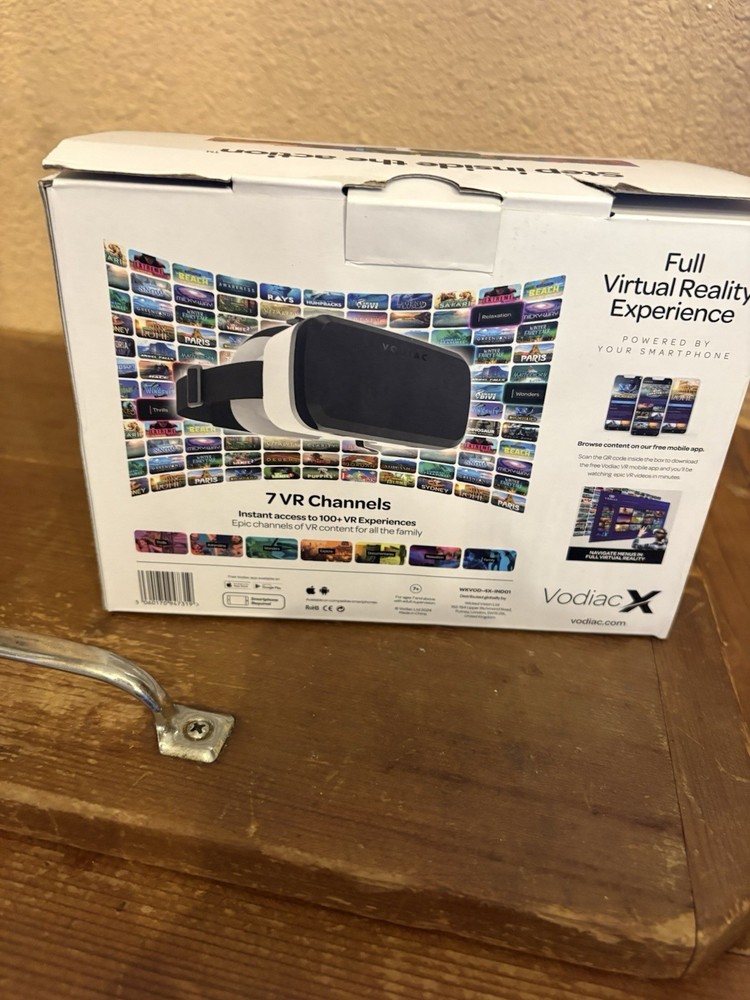 Vodiac X Smartphone VR Headset Immersive Virtual Reality Black White