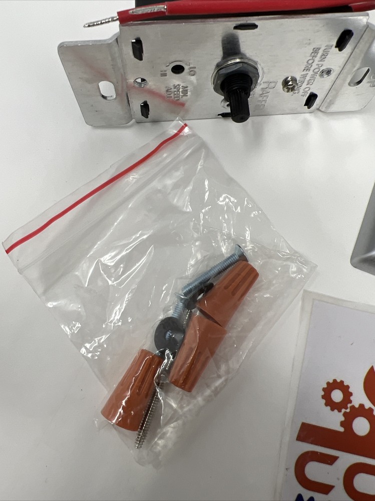 RAFFEL 385031 SOLID STATE SPEED CONTROL SWITCH FAN WALL MOUNT CONTROLLER 120V 50