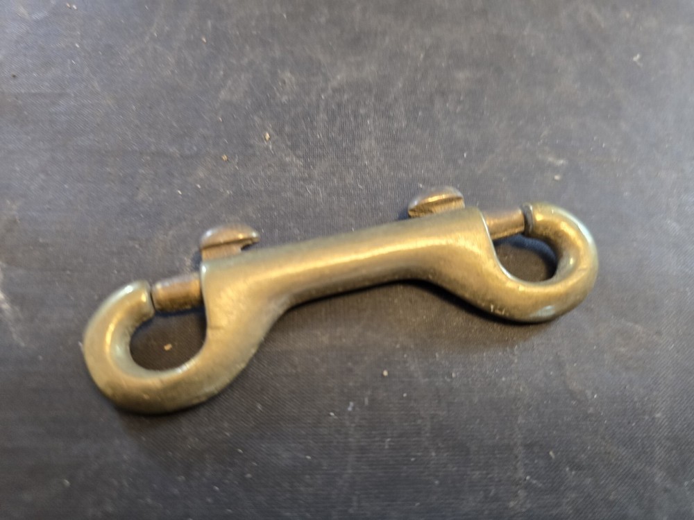 3 1/2" solid brass double sided Snap hook