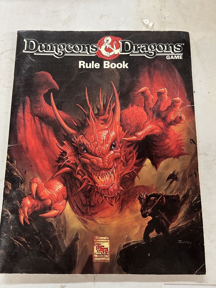 Dungeons and Dragons rule book 1991 TSR
