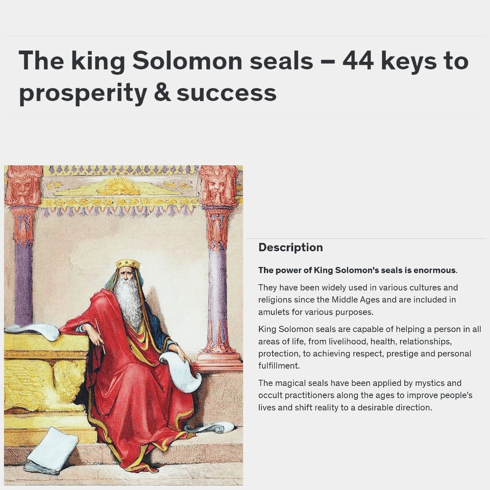 44 Seals King Solomon Seal Set