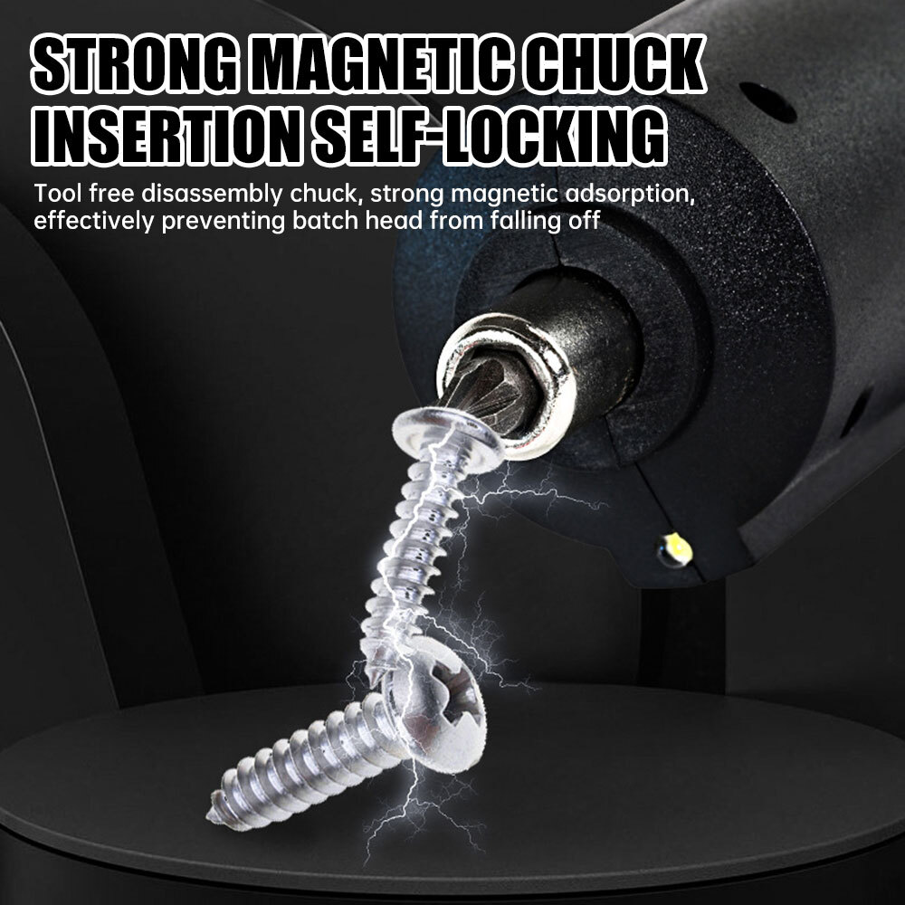 Handheld Cordless Drill Electric Screwdriver Drill Driver Bits Rechargeable Kit