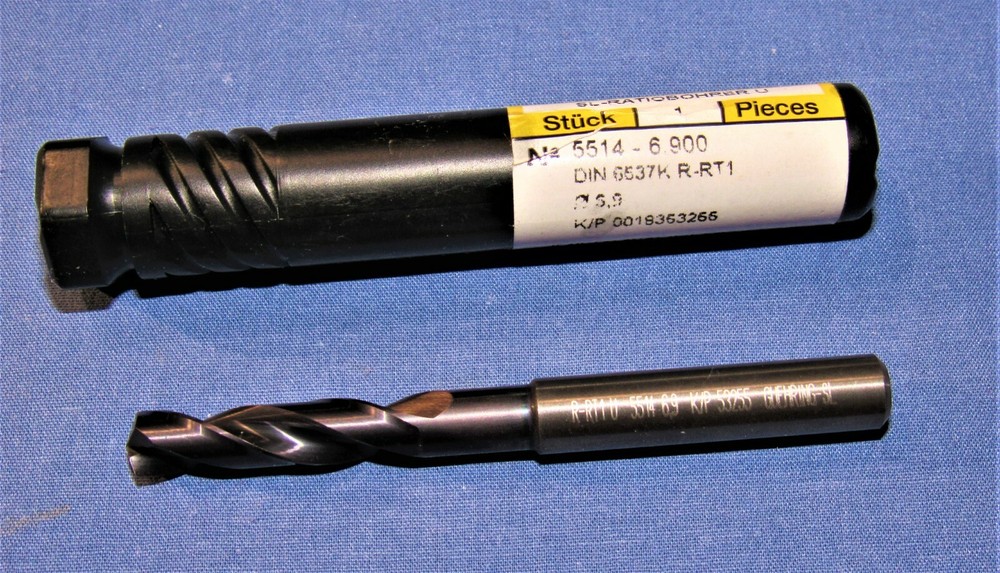 NEW GUHRING 6.9 mm (.2716") 140° Solid Carbide Screw Machine drill