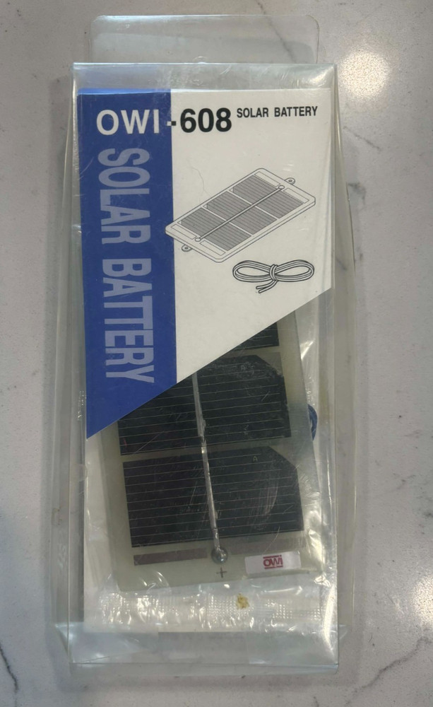OWI Solar Battery OWI-608-06 Beginner's Experience