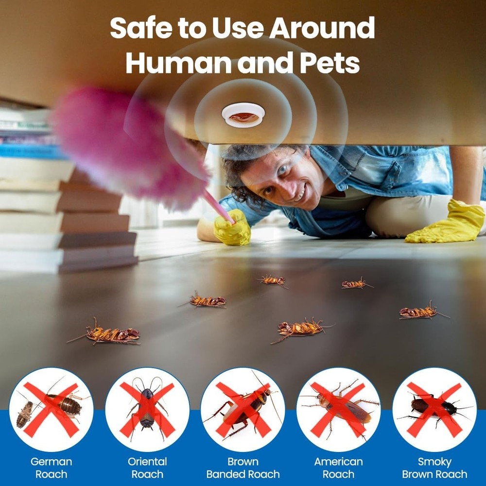 8 Pack Roach Killer Cockroach Traps for Indoor&Outdoor Infestation Control US