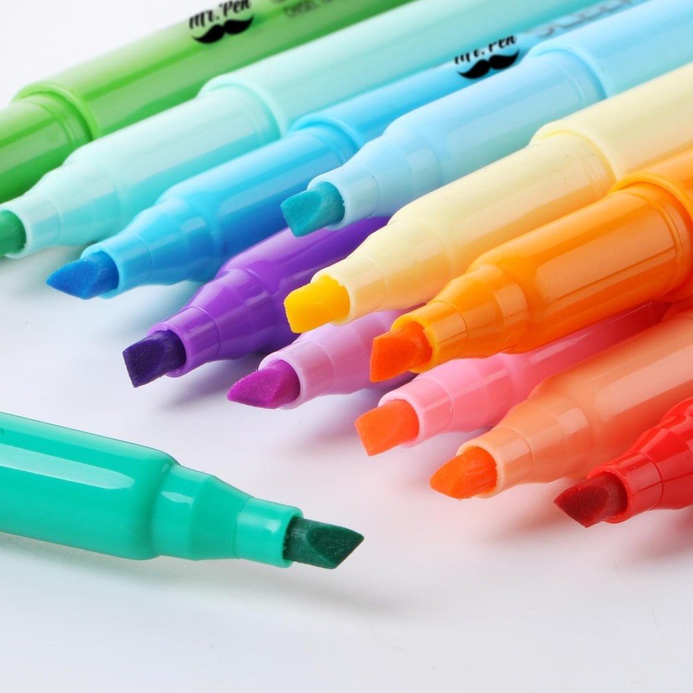 Mr. Pen- Pastel Highlighters, 12 Pack, Assorted Colors, Fast 12 Bright