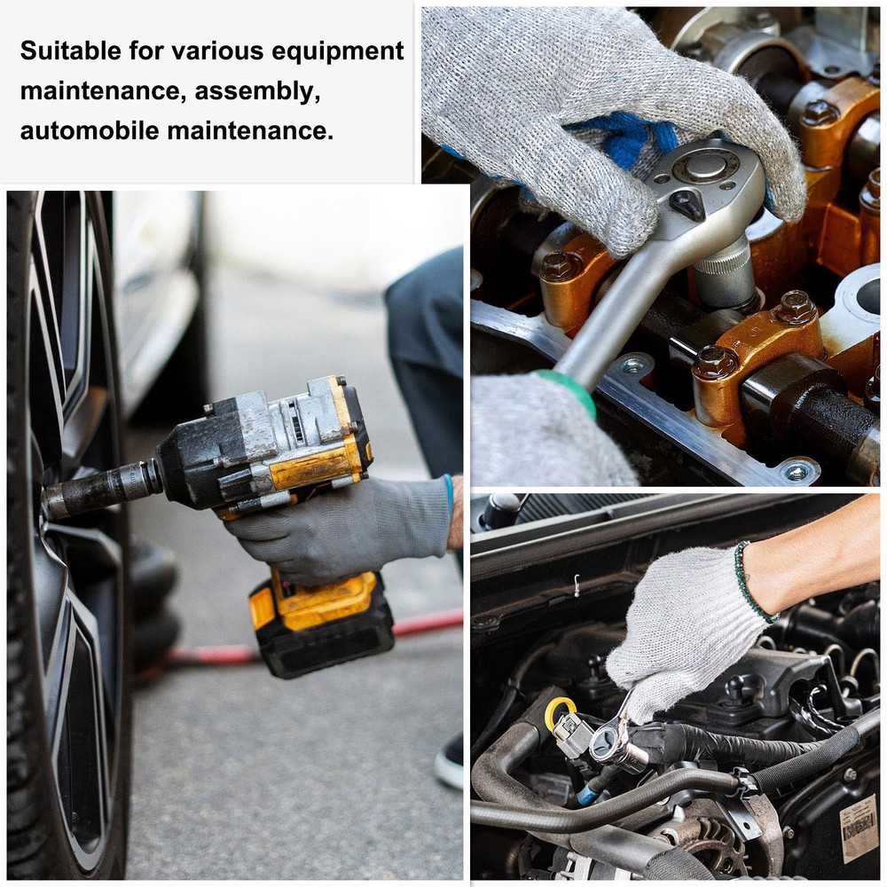 6 Points Deep Socket 3/8" Drive 7mm Nickel Plating Impact Socket 2.5" Long