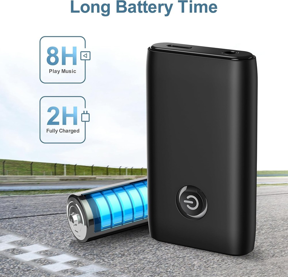 Aux Bluetooth 5.3 Adapter for Car 2-in-1 Transmitter & Receiver Wireless