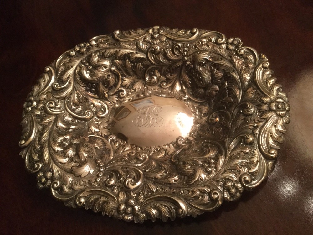 Amazing Antique Sterling Silver Bowl By Theodore B Starr