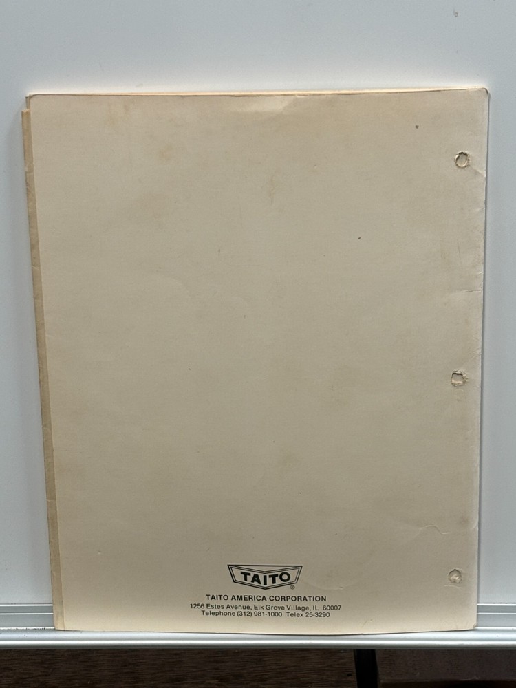 ORIGINAL-TAITO-QIX-OWNERS MANUAL