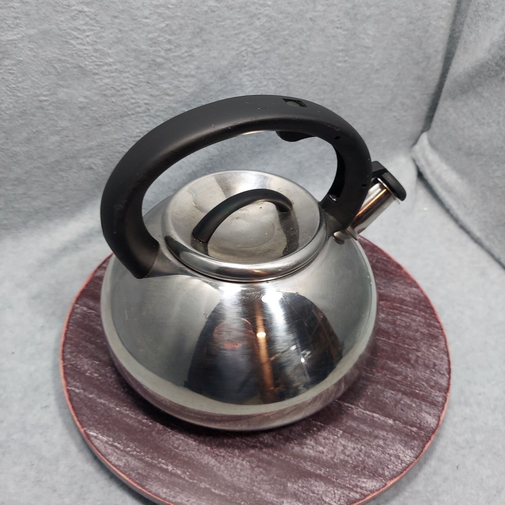 Baldruzzi Italian Style Stainless Steel Whistling Tea Kettle 2.5L  Some Peeling