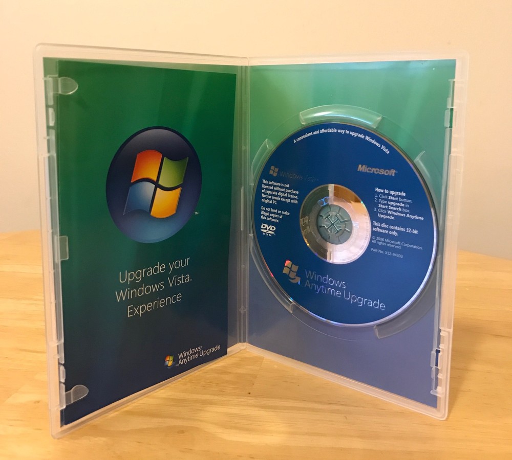 Windows Vista Experience - Windows Anytime Upgrade