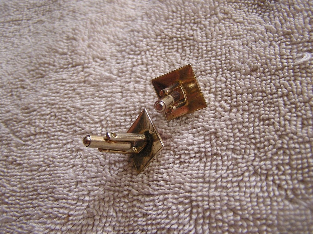 Vintage Cufflinks Pink Stones