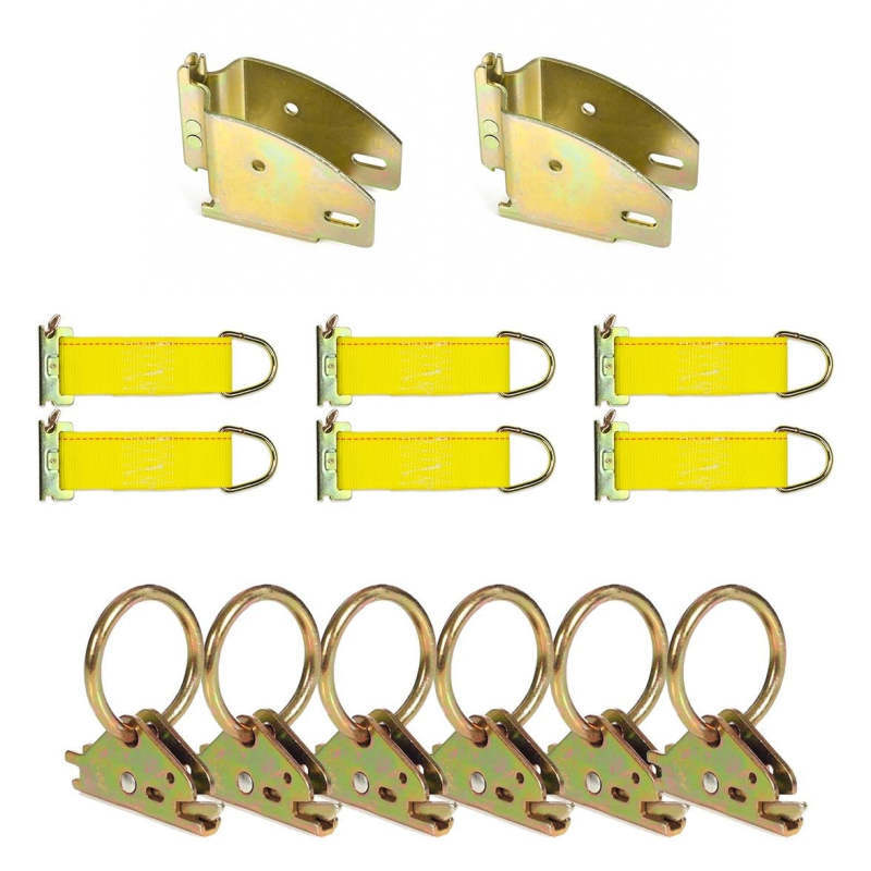 DC Cargo E-Track Tie-Down Accessories Kit, 14 Pcs