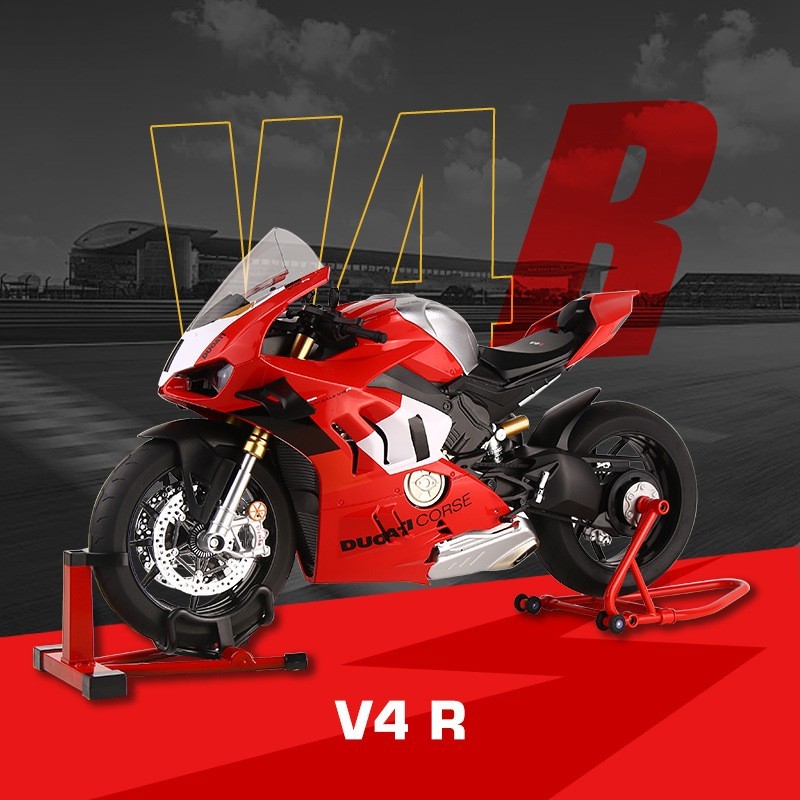 Ducati 1:6 Die-Cast Motorcycle Model, Multi-Function, Premium Gift for Him
