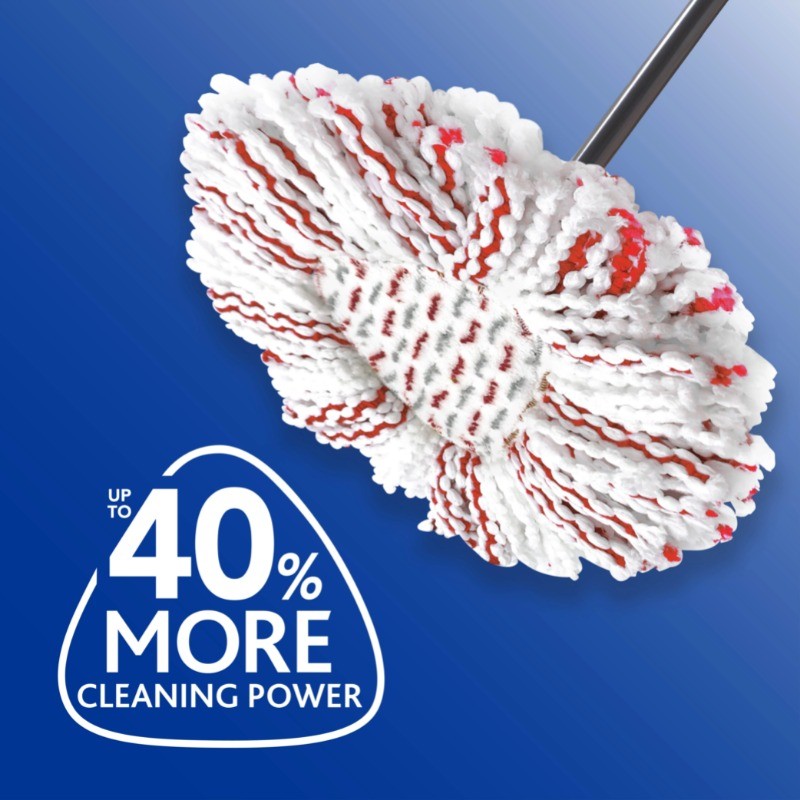 O-Cedar EasyWring Spin Microfiber Mop Refill, 2 Pack