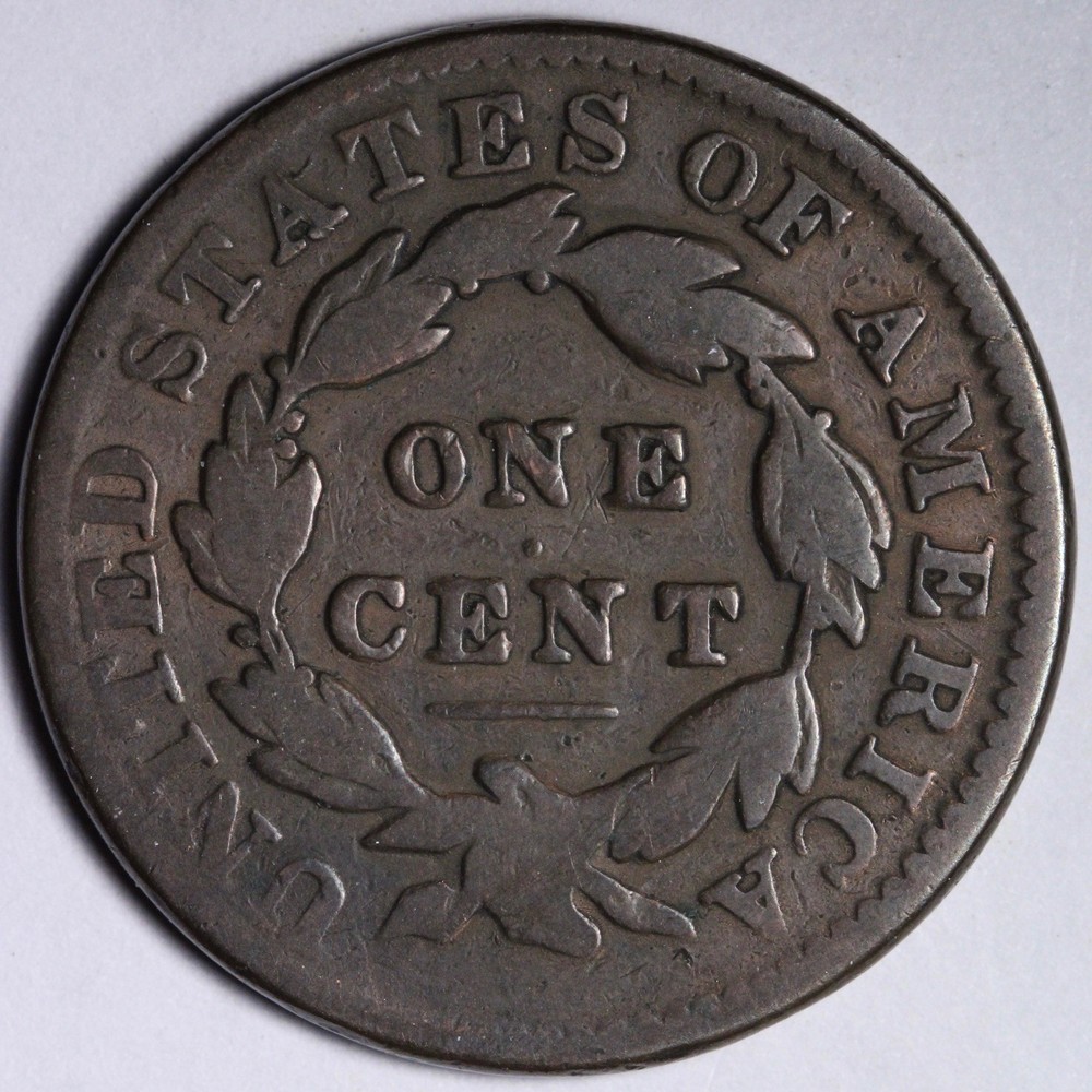 1831 Coronet Head Large Cent FINE E107 GJNM