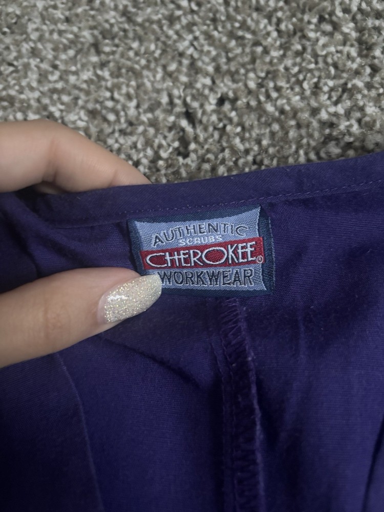 Cherokee Scrub Set Men’s Grape Size Small