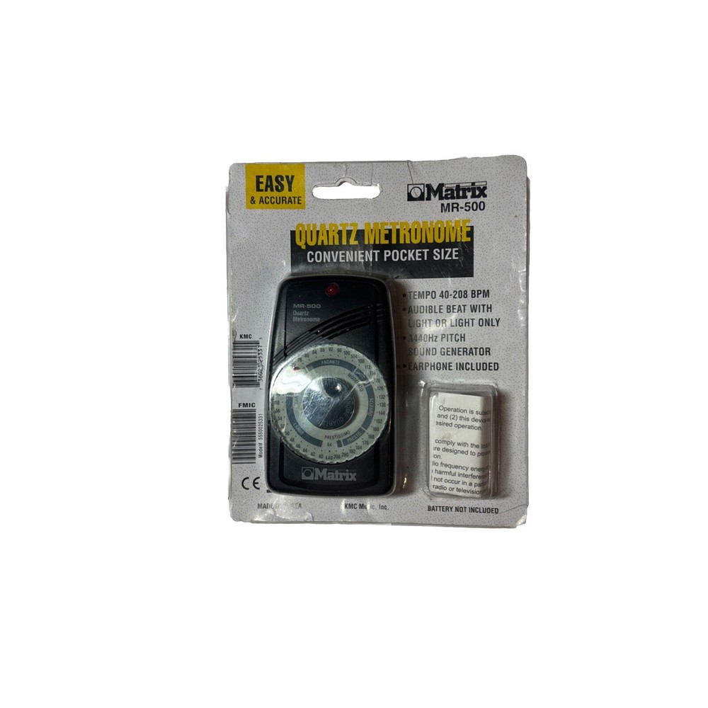 Matrix MR-500 Compact Quartz Metronome with Earphone.