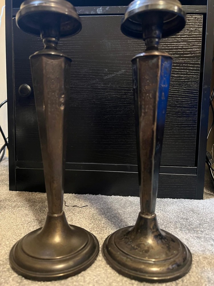 Moreware Silver Plate Candlestick Set, Pre-Owned