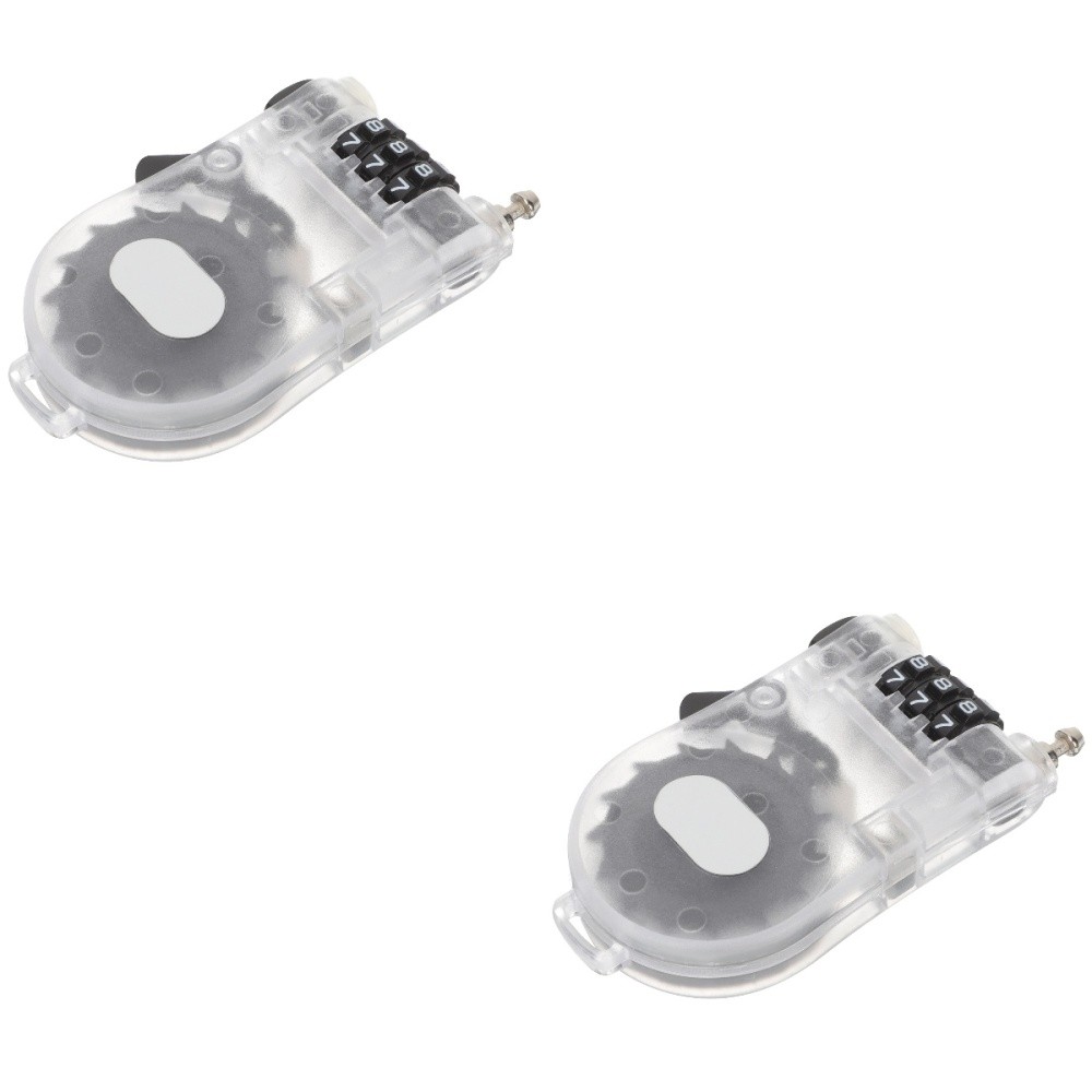 2 Pack Flexible Length Lock Snow Board Locks Anti Theft Handlebar