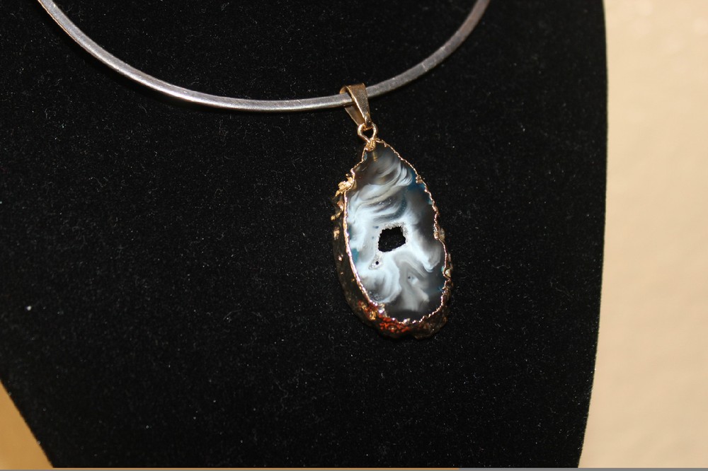 Geode Slab Small Pendant from Brazil R223