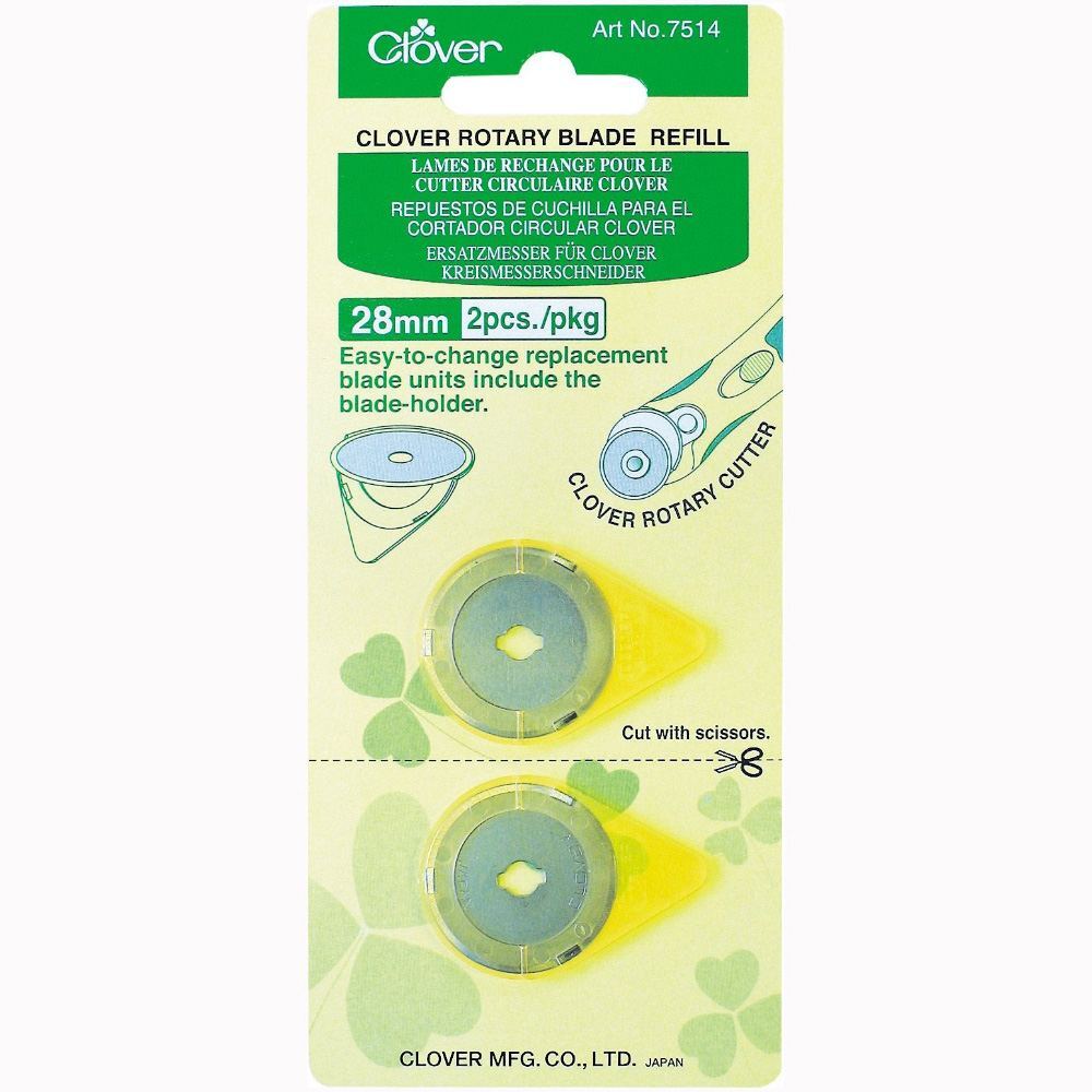 28mm Rotary Blades (2pk), Clover