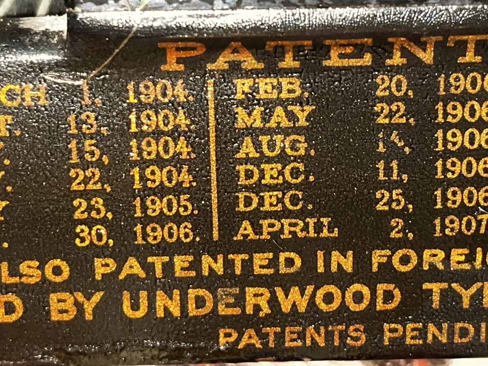 Underwood Typewriter Standard No 5
